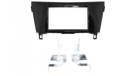 2-DIN frame Nissan Qashqai Rogue X-Trail 14- piano zwart