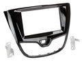 2-DIN frame Opel Karl 15-17 (3 vent. roosters) piano zwart