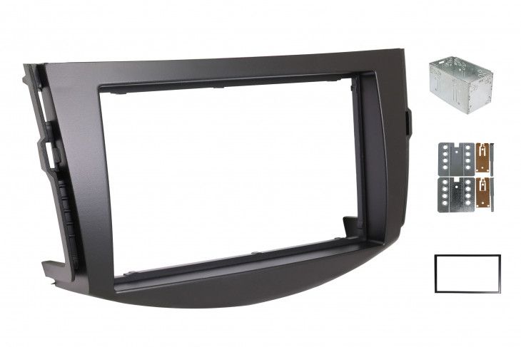 2-DIN frame Toyota RAV4 06-13 met metaal zwart