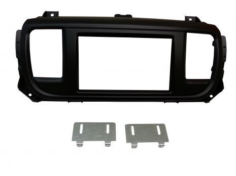 2-DIN frame Citroen Jumpy Expert Vivaro Proace 16- zwart