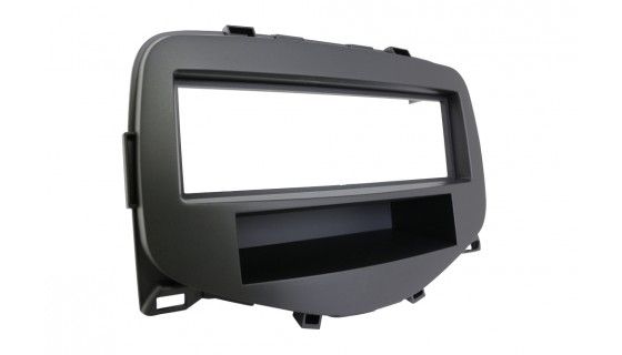 2-DIN frame Citroen C1 108 Aygo 14- met bakje zwart