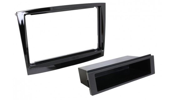 2-DIN frame Fiat Doblo 15- met bakje zwart