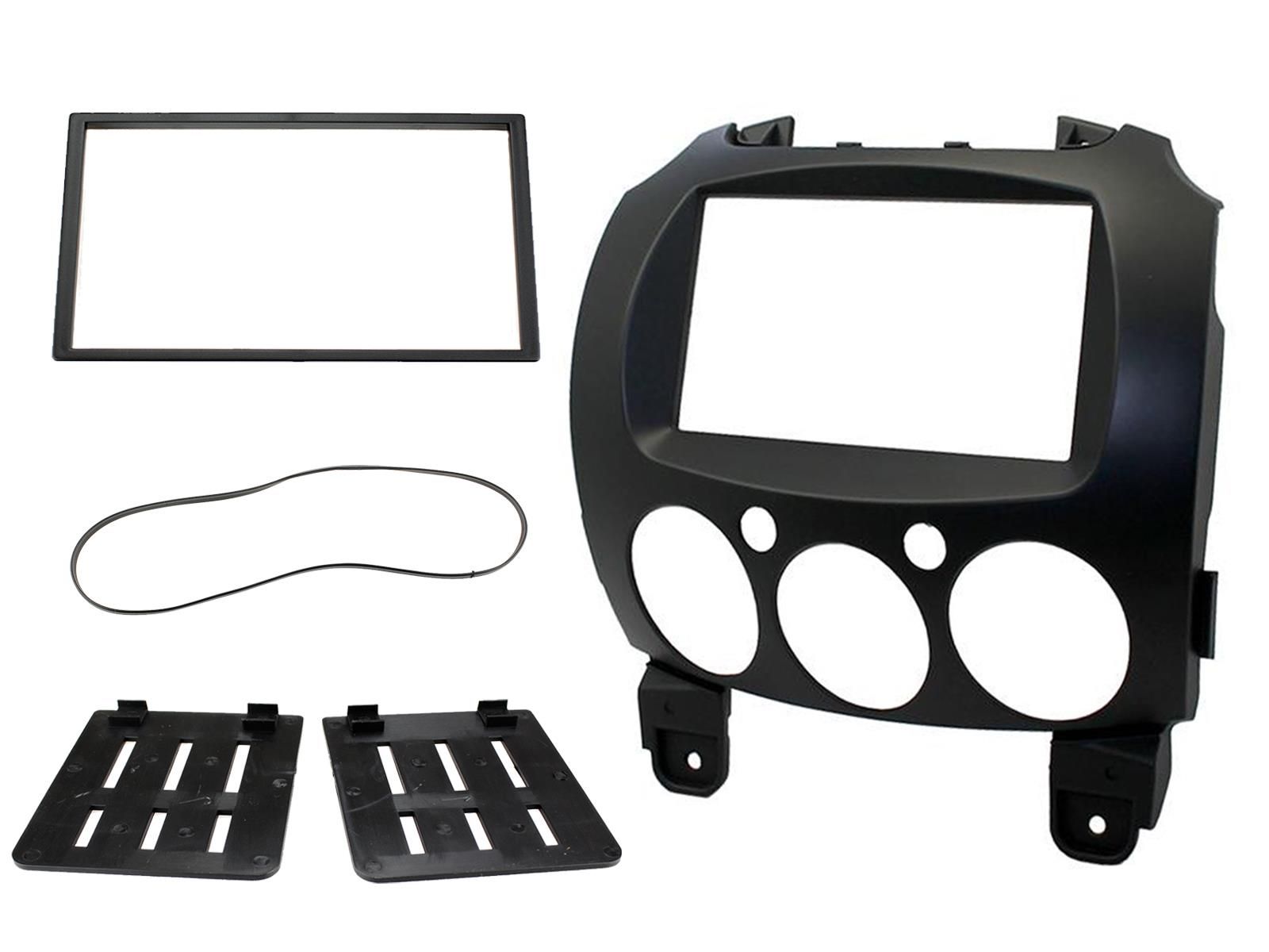 2-DIN frame Mazda 2-serie 07-14 zwart