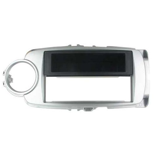 2-DIN frame Toyota Yaris 11-19 met bakje zilver