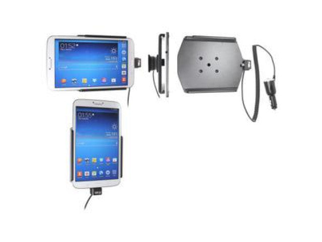 Brodit - Samsung Galaxy Tab 3 8.0 SM-T310/T311/T315 Actieve houder met 12/24V lader - Telefoon- & Tablethouder - artikel 5125