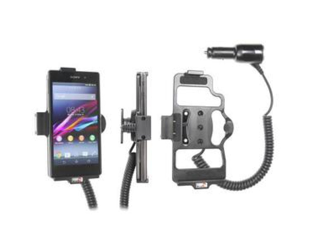 Brodit - Sony Xperia Z1 Actieve houder met 12/24V lader. Let op: Uitlopend artikel, Kan niet retour! - Telefoon- & Tablethoud
