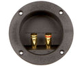 AUDIO SYSTEM 2-pins ronde aansluiting met stevige, vergulde (vierkante zonder vergulde) aansluitinge afbeelding 2