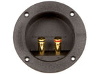 AUDIO SYSTEM 2-pins ronde aansluiting met stevige, vergulde (vierkante zonder vergulde) aansluitinge afbeelding 3