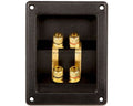 AUDIO SYSTEM 4-pins vierkante terminal met stevige, vergulde aansluitingen afbeelding 2