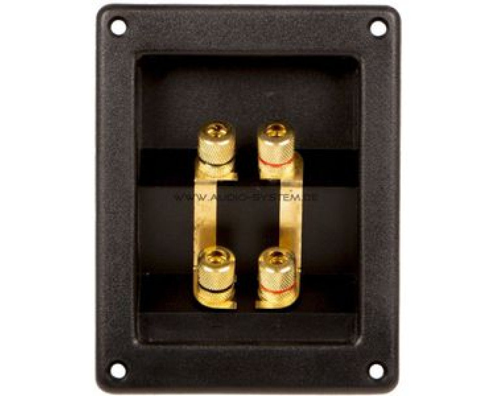 AUDIO SYSTEM 4-pins vierkante terminal met stevige, vergulde aansluitingen afbeelding 2
