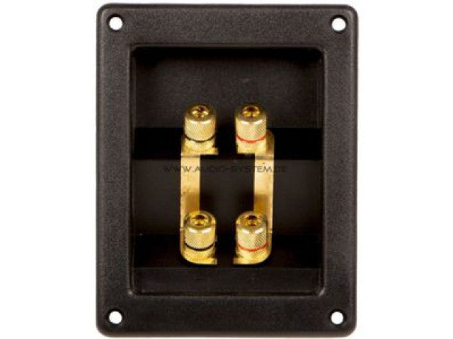 AUDIO SYSTEM 4-pins vierkante terminal met stevige, vergulde aansluitingen afbeelding 3