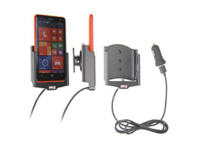 Brodit - Nokia Lumia 625 Actieve houder met 12V USB plug. Let op: Uitlopend artikel, Kan niet retour! - Telefoon- & Tablethou