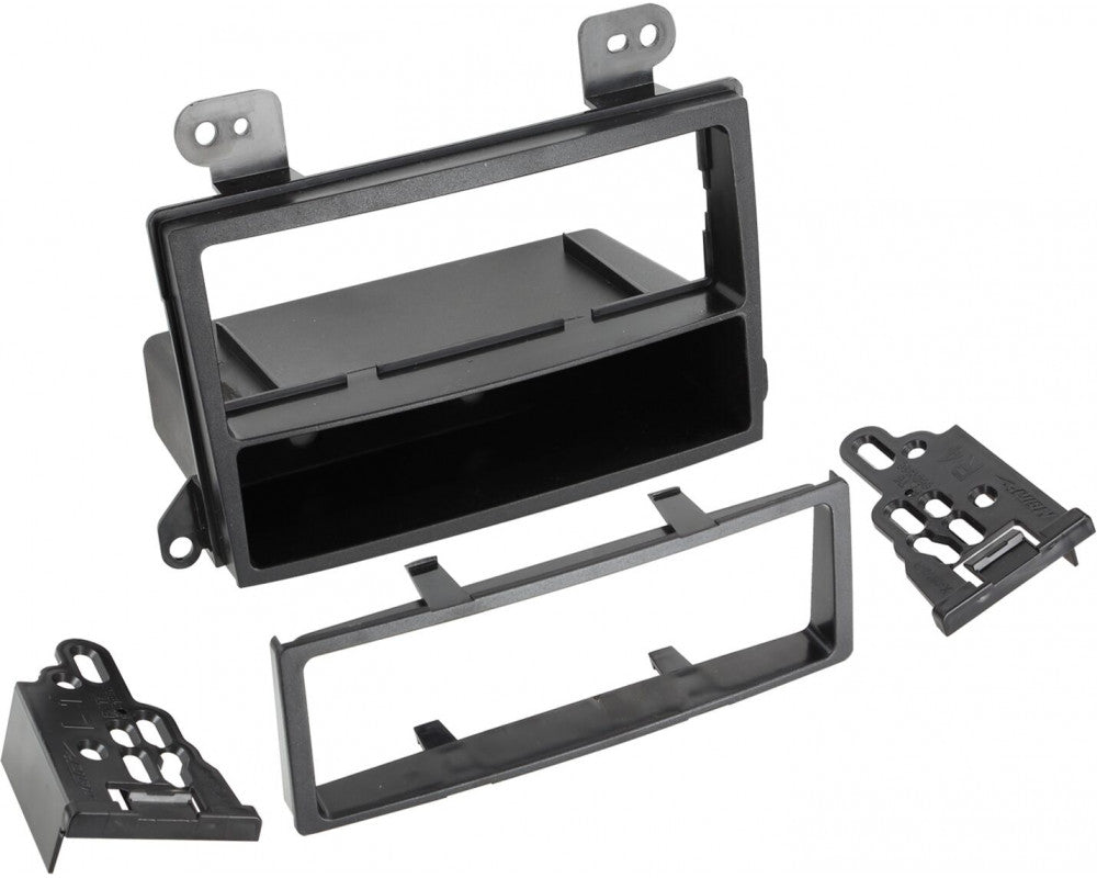 1-DIN Paneel met afleg bakje Mazda MPV 2000-2005 - Premacy 1999-2005 Kleur: Zwart (METRA)