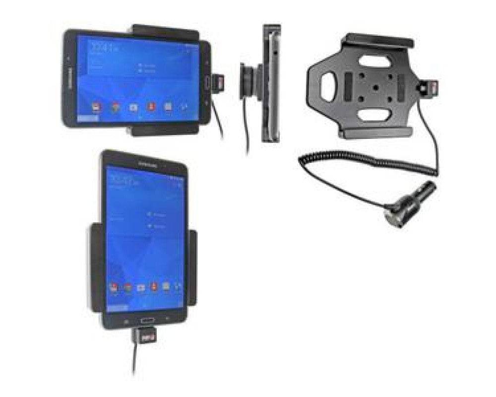 Brodit - Samsung Galaxy Tab 4 7.0 SM-T230/231/235 Actieve houder met 12/24V lader - Telefoon- & Tablethouder - artikel 512636