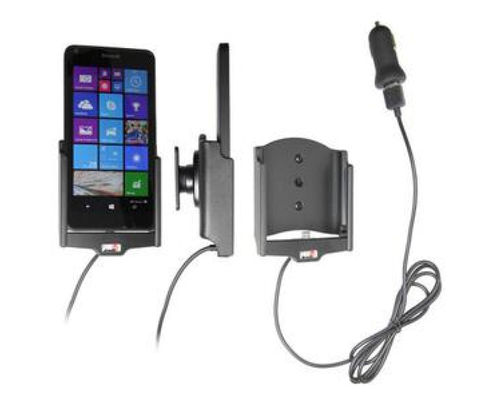Brodit - Nokia Lumia 640 Actieve houder met 12V USB plug. Let op: Uitlopend artikel, Kan niet retour! - Telefoon- & Tablethou