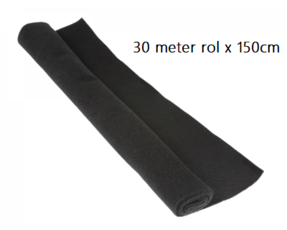 ACV - Bekledingsstof 30mtr x 150cm zwart