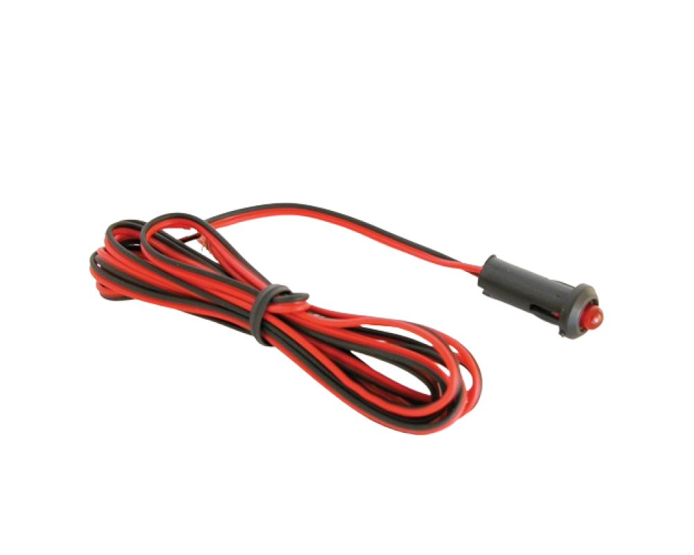 Knipperled rood (alarm simulator) 12V in blister