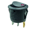 Wipschakelaar rood aan - uit, 12V, 10A, 20mm, led in blister