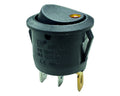 Wipschakelaar amber aan - uit, 12V, 10A, 20mm, led in blister