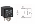 4 polig relais 1a bedrading standaard spoel 12v, 40a, 1,6w 26,5x26,5x24,5 in blister