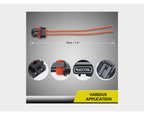 Recoil ATC/ ATO zekering houder met kapje 16AWG 1.5mm2, 3x incl. 3x 10A & 3x 15A zekering
