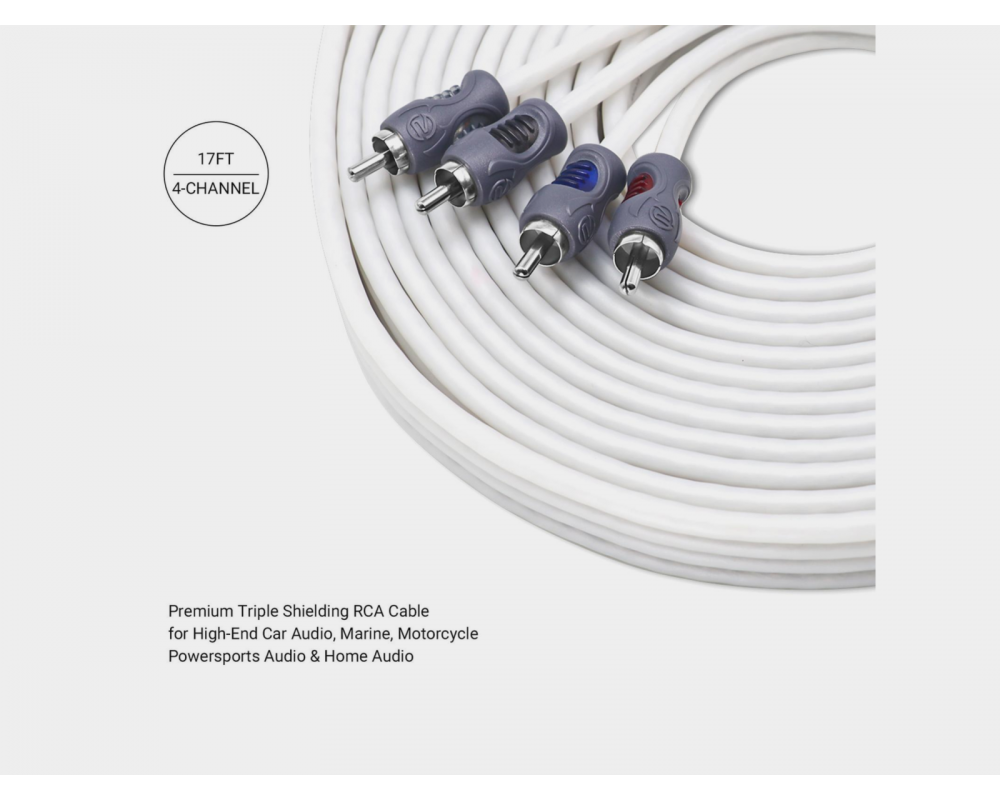 Recoil Marine OFC RCA Cinch Cable 4-Channel 510cm
