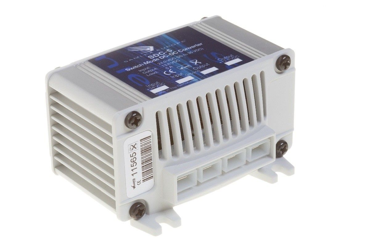 Omvormer SDC-5sw 24V->12V 5 amp