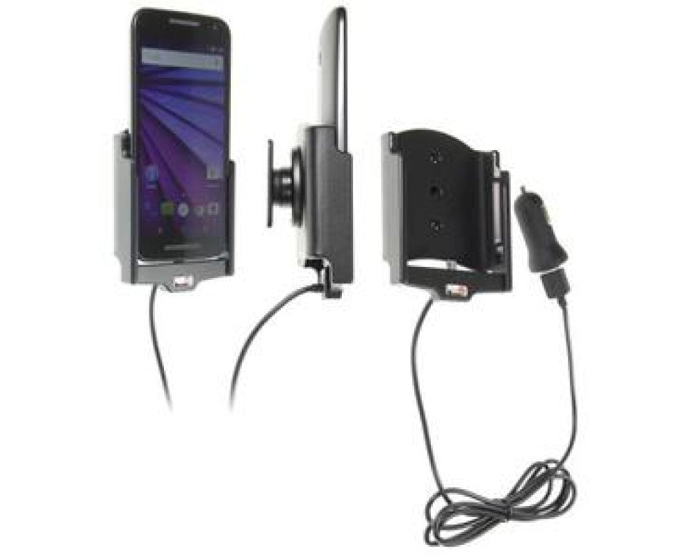 Brodit - Motorola Moto G (3rd Gen) Actieve houder met 12V USB plug - Telefoon- & Tablethouder - artikel 521761