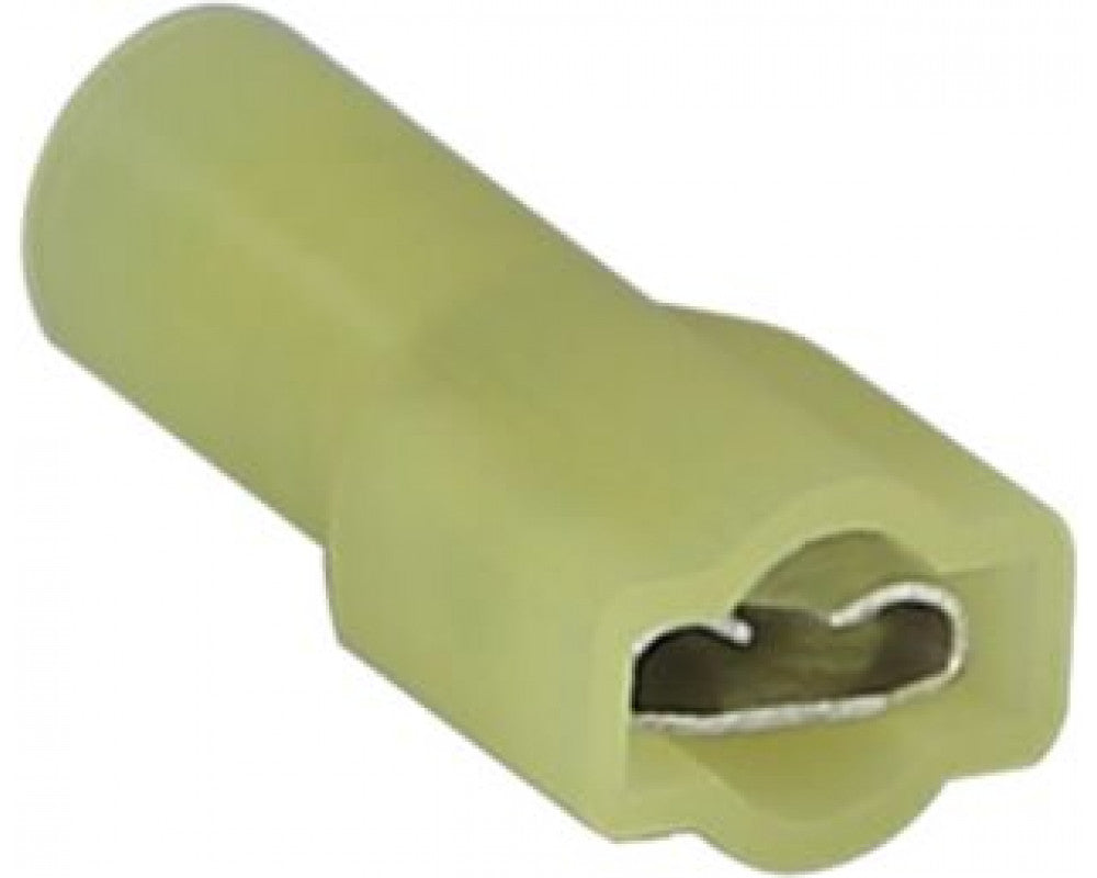 Vlakstekker volledig geisoleerd Geel 1.5-2.5mm² (100 stuks)