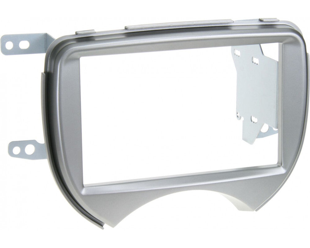 2-DIN Paneel Nissan Micra (K13) 2010-2013 Kleur: Zilver