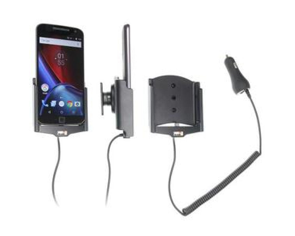 Brodit - Motorola Moto G4 / G Plus Actieve houder met 12/24V lader - Telefoon- & Tablethouder - artikel 512909
