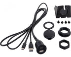 USB inbouwaansluiting/behuizing USB-A/USB-C los