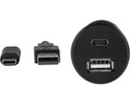 USB inbouwaansluiting/behuizing USB-A/USB-C los
