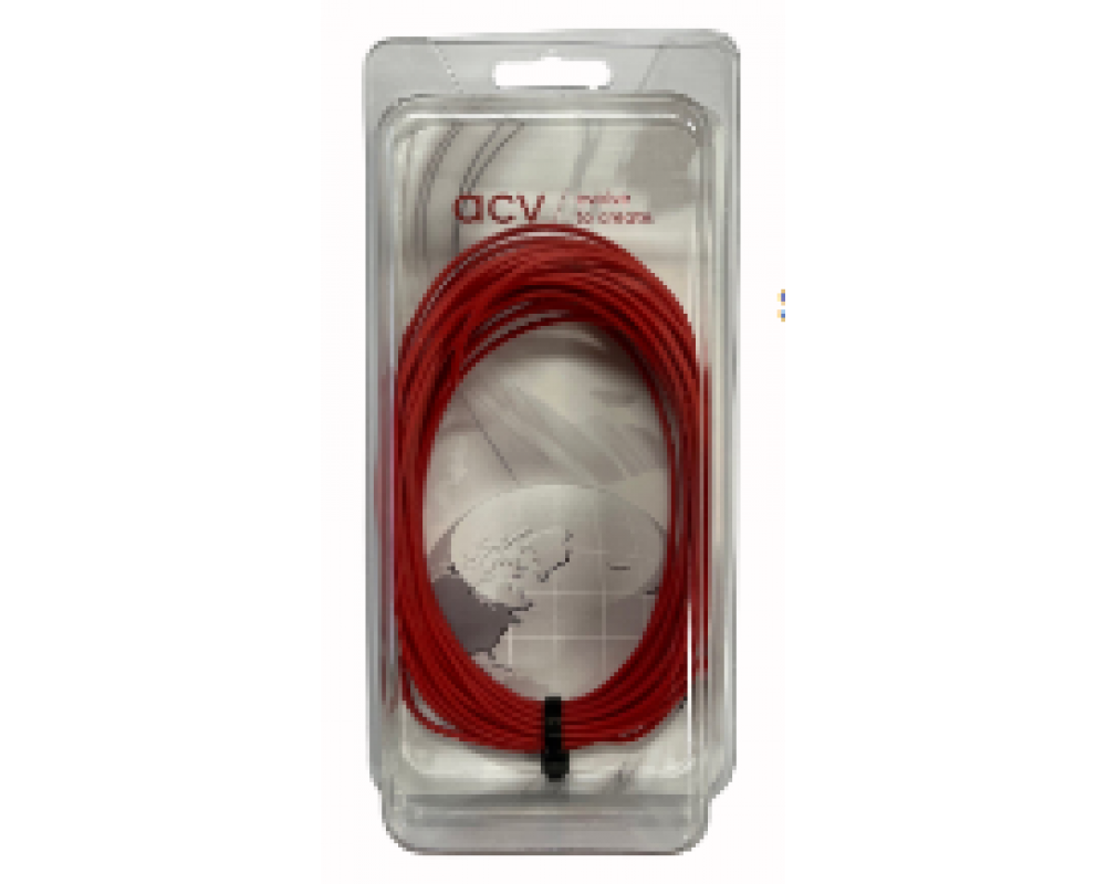 stroomkabel 6mm rood 5 mtrin blister