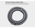 Recoil 18-AWG OFC Speaker Cable 9 aderig 1.3mm2, 6m