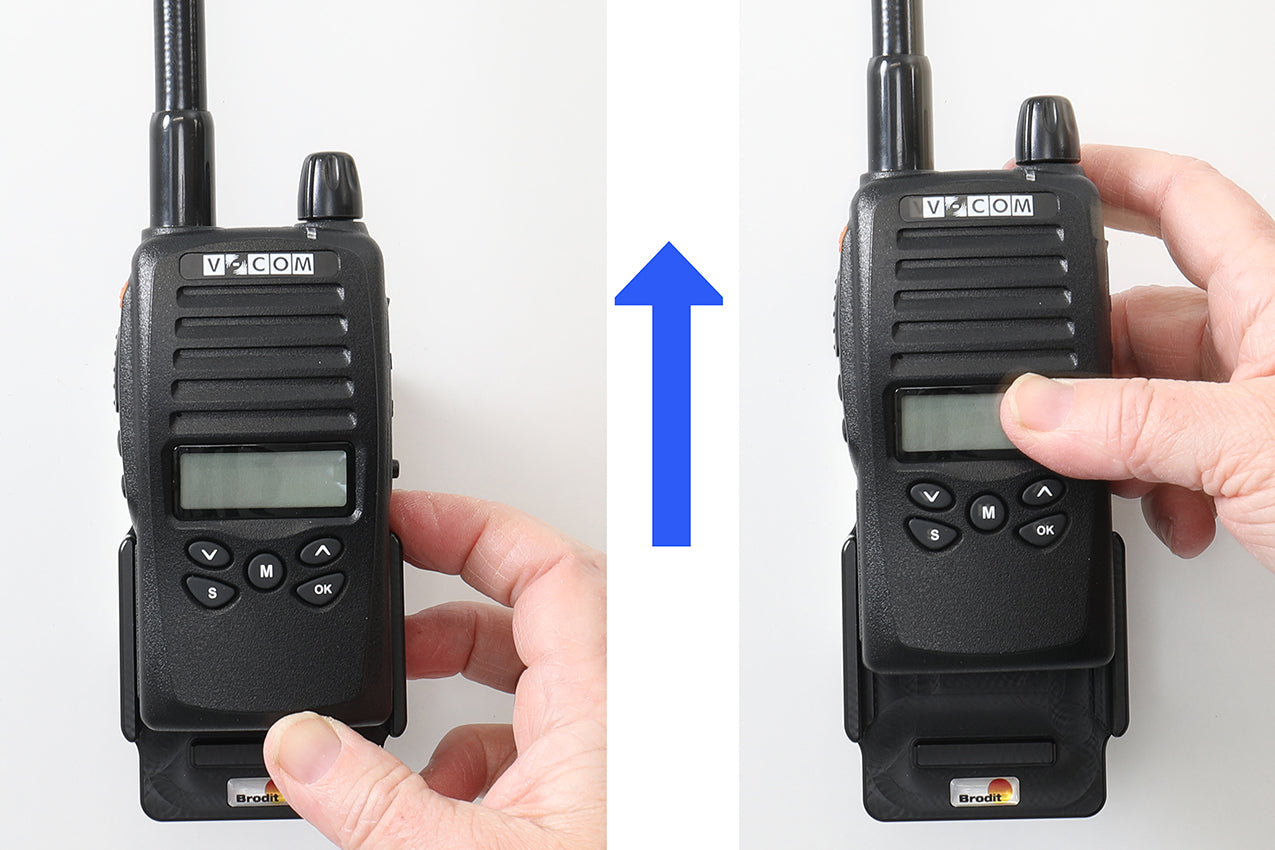 Brodit Passieve Houder 510991 - Portofoonhouder V-Com V-30 / Zodiac Neo BT 31