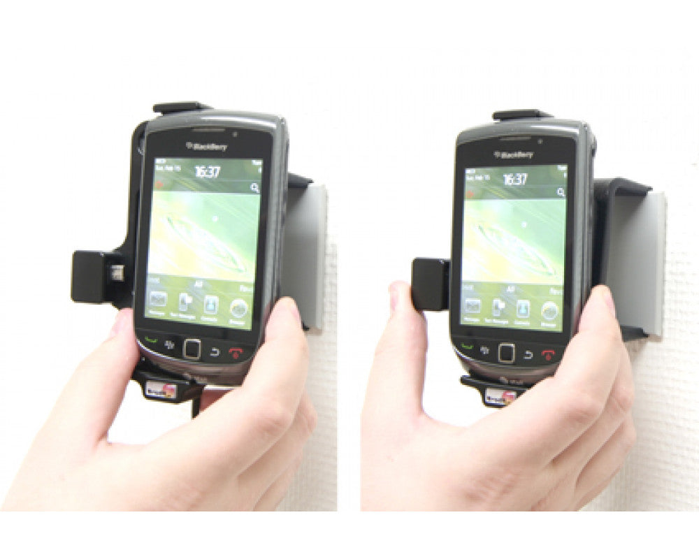 Brodit - BlackBerry Torch 9800 Actieve houder met 12/24V lader. Let op: Uitlopend artikel, Kan niet retour! - Telefoon- & Tab