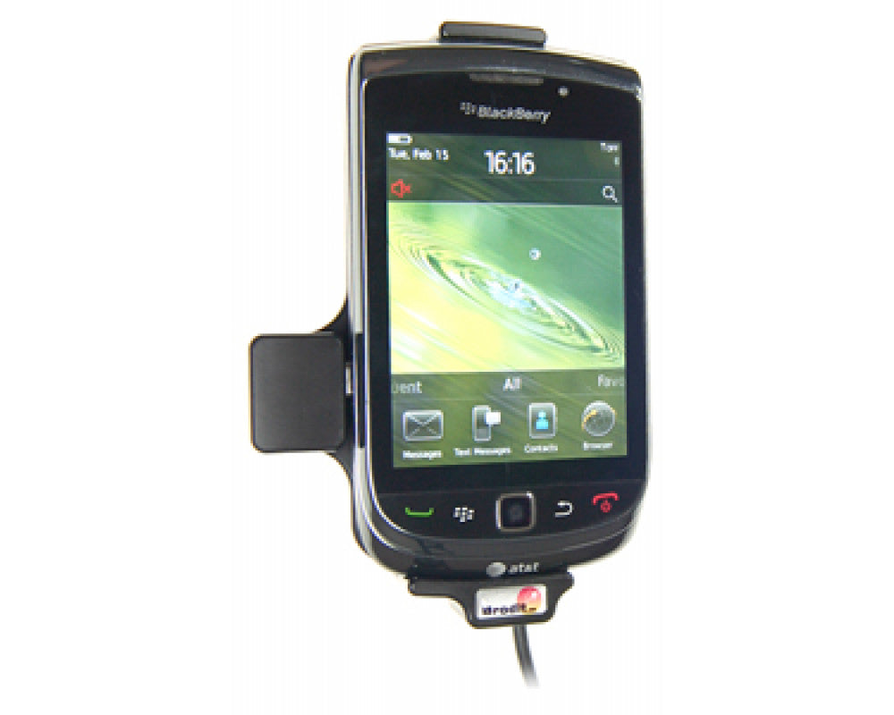Brodit - BlackBerry Torch 9800 Actieve houder met 12/24V lader. Let op: Uitlopend artikel, Kan niet retour! - Telefoon- & Tab