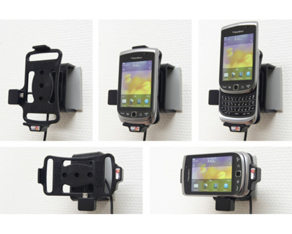 Brodit - BlackBerry 9800/9810 Actieve houder met 12/24V lader. Let op: Uitlopend artikel, Kan niet retour! - Telefoon- & Tabl