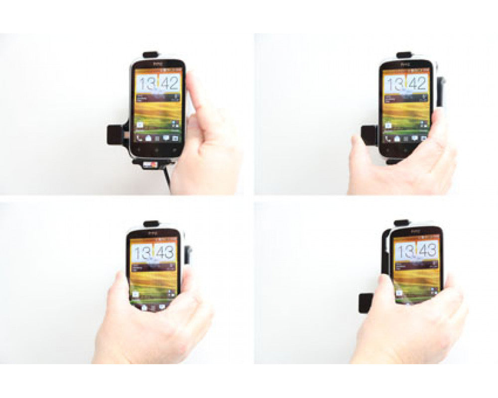 Brodit - HTC Desire C Actieve houder met 12/24V lader. Let op: Uitlopend artikel, Kan niet retour! - Telefoon- & Tablethouder