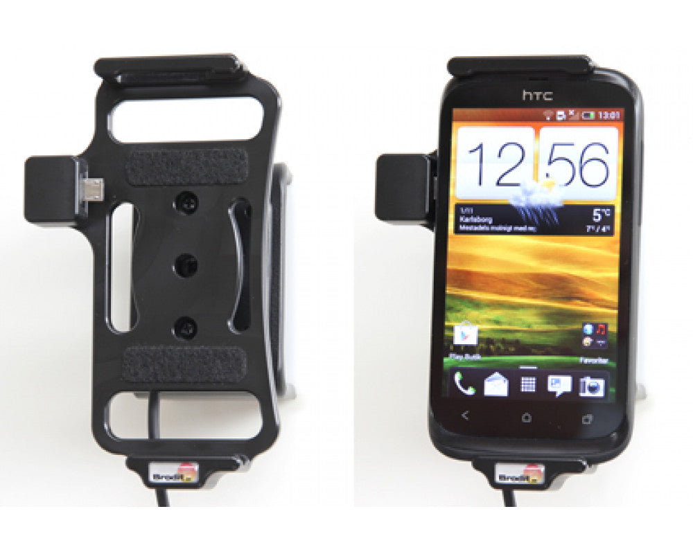 Brodit - HTC Desire X Actieve houder met 12/24V lader. Let op: Uitlopend artikel, Kan niet retour! - Telefoon- & Tablethouder