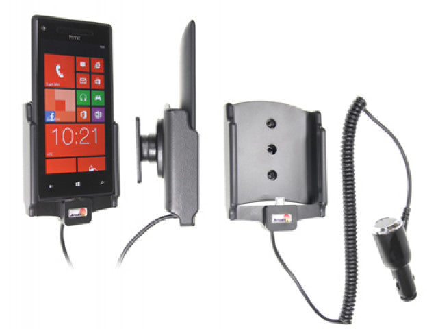 Brodit - HTC 8X Actieve houder met 12/24V lader. Let op: Uitlopend artikel, Kan niet retour! - Telefoon- & Tablethouder - art