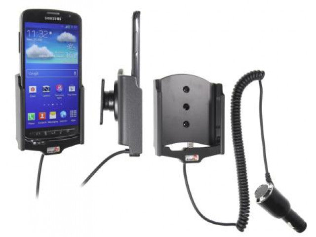 Brodit - Samsung Galaxy S4 Active GT I9295 Actieve houder met 12/24V lader - Telefoon- & Tablethouder - artikel 512545 - afbe
