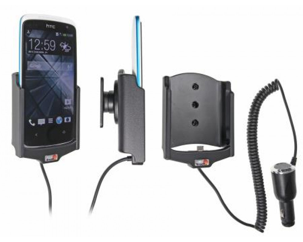 Brodit - HTC Desire 500 Actieve houder met 12/24V lader. Let op: Uitlopend artikel, Kan niet retour! - Telefoon- & Tablethoud