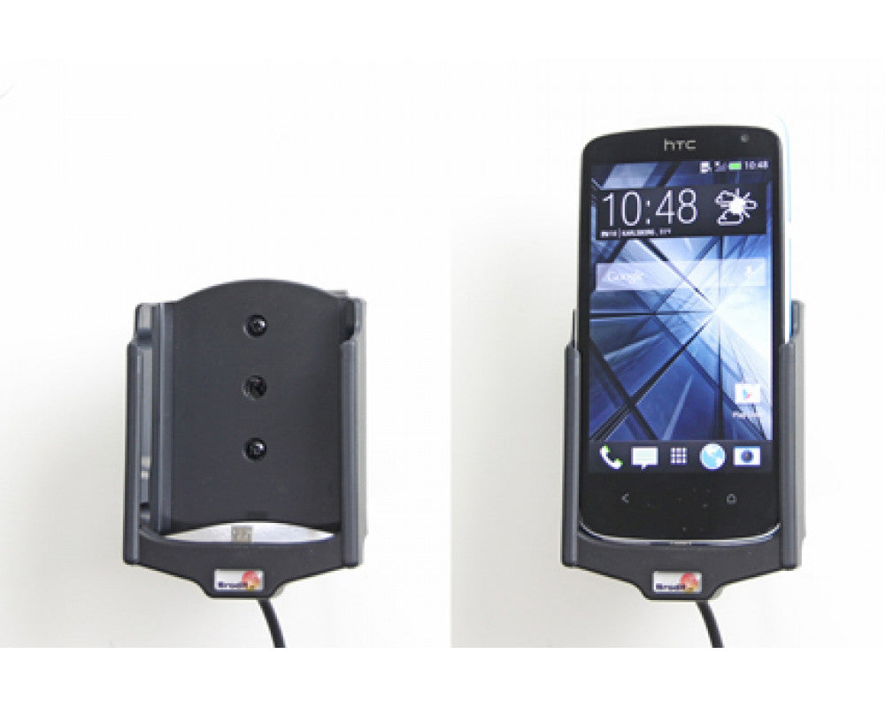 Brodit - HTC Desire 500 Actieve houder met 12/24V lader. Let op: Uitlopend artikel, Kan niet retour! - Telefoon- & Tablethoud