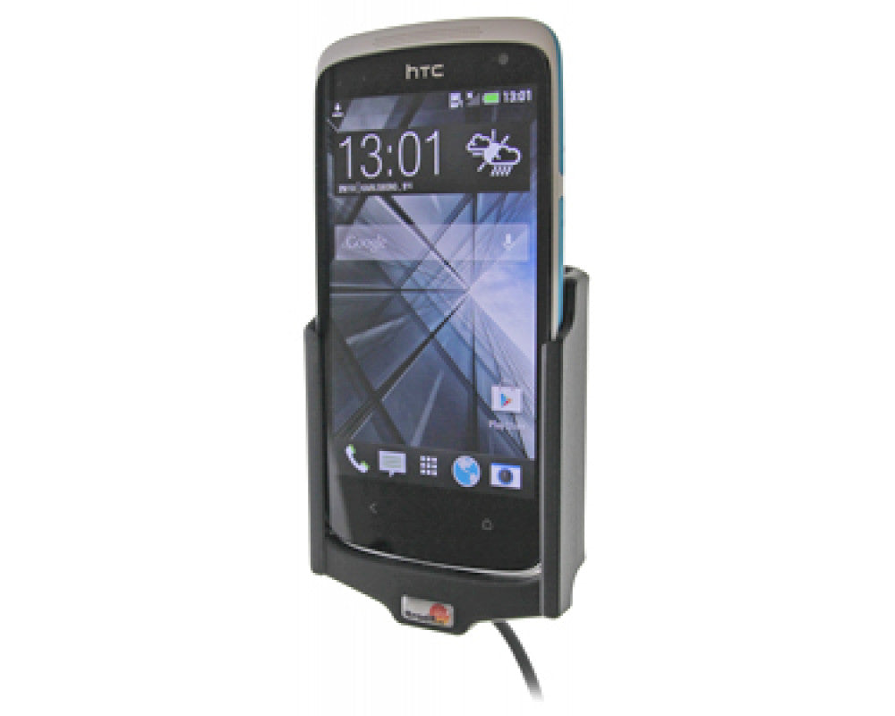 Brodit - HTC Desire 500 Actieve houder met 12/24V lader. Let op: Uitlopend artikel, Kan niet retour! - Telefoon- & Tablethoud