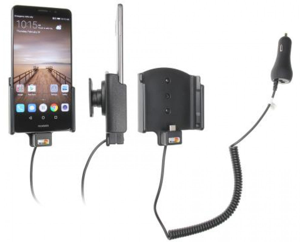Brodit - Huawei Mate 9 Actieve houder met 12/24V lader - Telefoon- & Tablethouder - artikel 512946