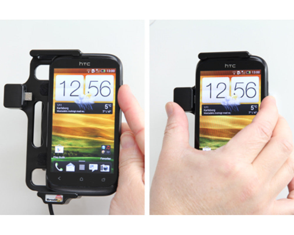 Brodit - HTC Desire X Actieve houder met vaste voeding. Let op: Uitlopend artikel, Kan niet retour! - Telefoon- & Tablethoude
