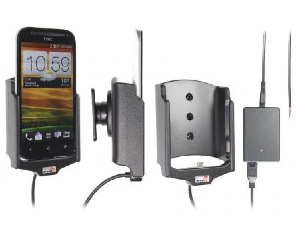 Brodit - HTC One SV Actieve houder met vaste voeding. Let op: Uitlopend artikel, Kan niet retour! - Telefoon- & Tablethouder