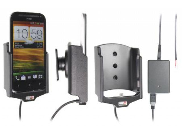 Brodit - HTC One SV Actieve houder met vaste voeding. Let op: Uitlopend artikel, Kan niet retour! - Telefoon- & Tablethouder